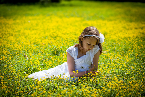 Girl in field